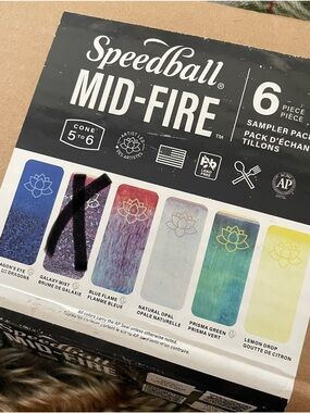 Speedball Mid-Fire 5-Piece Sampler Pack - Assorted Ceramic Glazes